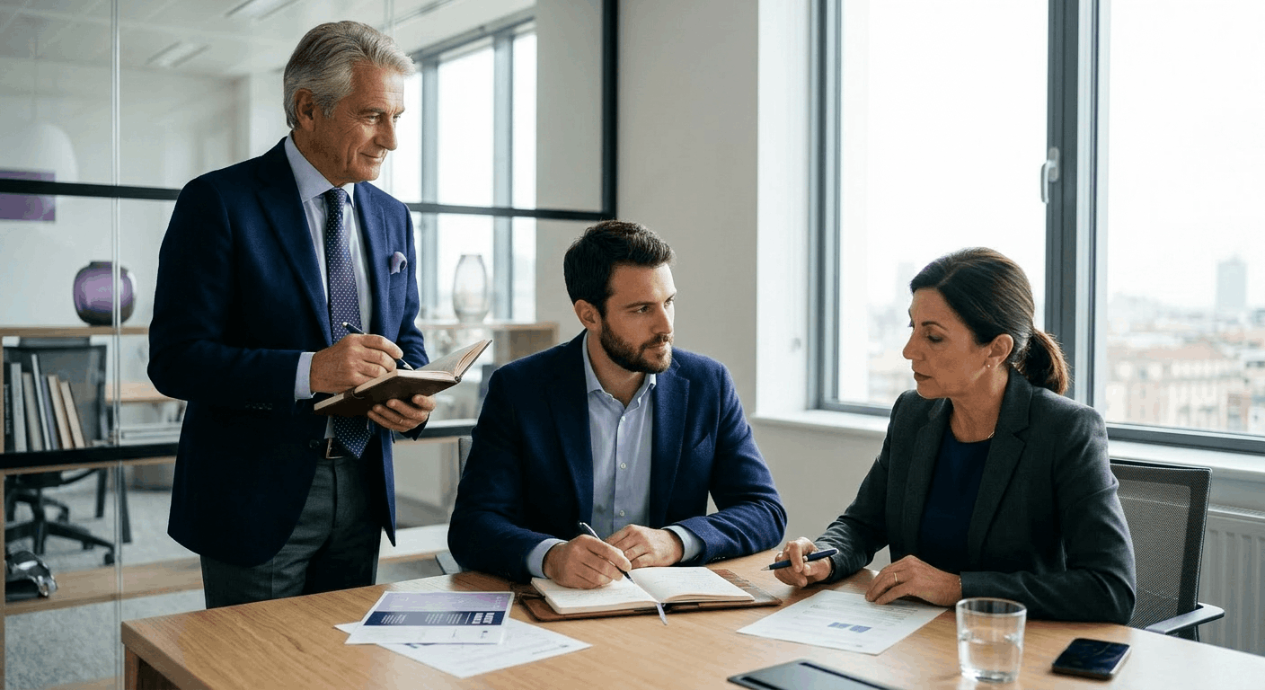 Trattativa commerciale in ufficio